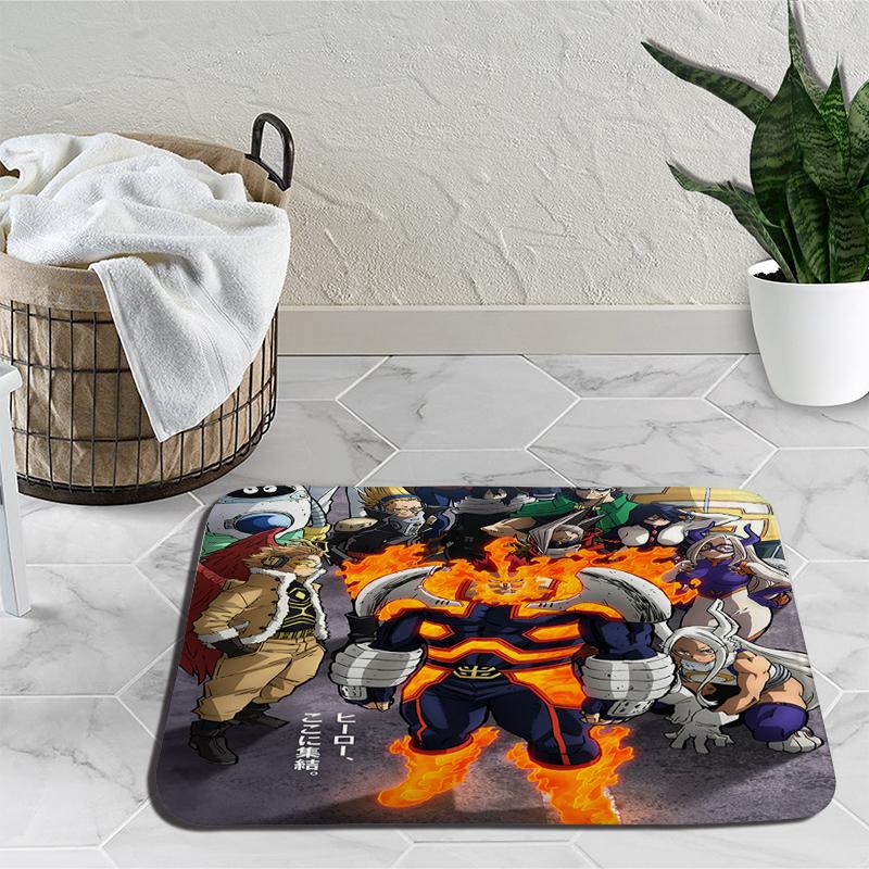 Amime My Hero Academy напольные коврики Деку Мидория Изуку Бакуго ковер мультфильм спальня гостиная мягкий нескользящий коврик