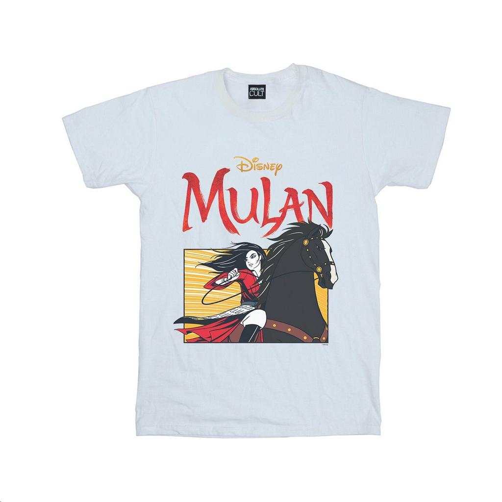 Disney Mens Mulan Movie Horse Frame T-Shirt
