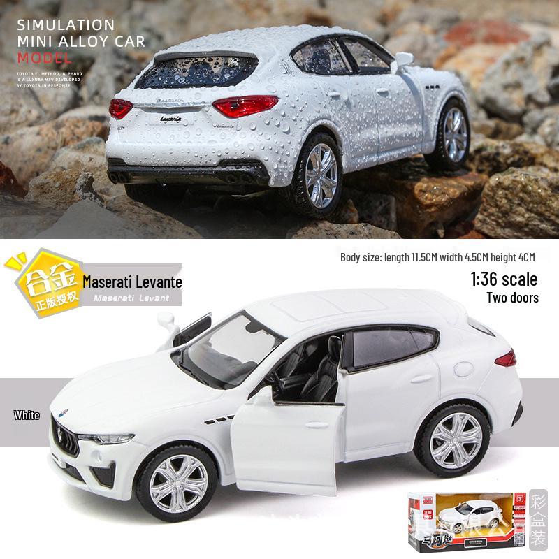 1:Модели автомобилей Panamera и Cayenne масштаба 36 - Имитационные сплавные игрушечные автомобили Maserati для мальчиков