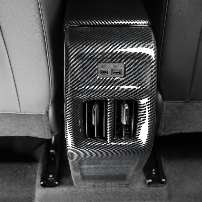 For Chevrolet TRAX CROSSOVER -2026 Car Tuning Carbon Fiber Rear Row Vent Cover Trim Automotive Decorative Accessories
