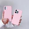 Ударопрочный Розовый Полупрозрачный Чехол для Телефона для iPhone 11 12 13 14 15 16 17 Pro Max Прочный Ультратонкий Защитный Силиконовый Мягкий Чехол