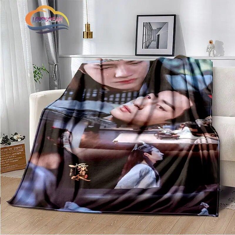 The Untamed Flannel Blankets Popular Tv Weiwuxian Blanket Portable Warm Blanket for Sofa Bed Soft Gifts Girls and Fans