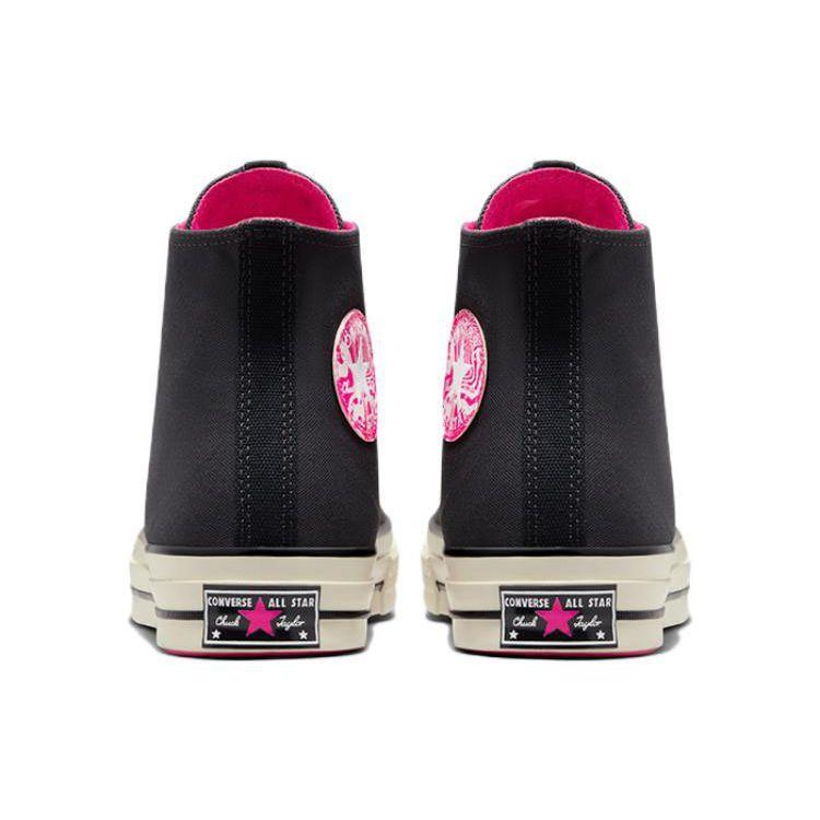 Converse Chuck 70 Модные Легкие Прочные Высокие Кеды из Канваса Унисекс Кроссовки Черные Розовые A00743C
