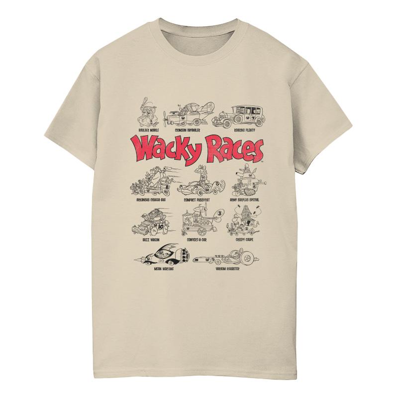 Wacky Races Mens Car Lineup T-Shirt