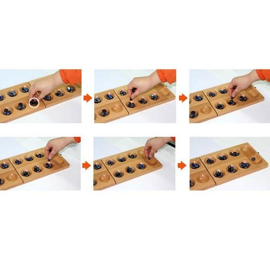 Joen Mancala wooden board game, popular Korean game