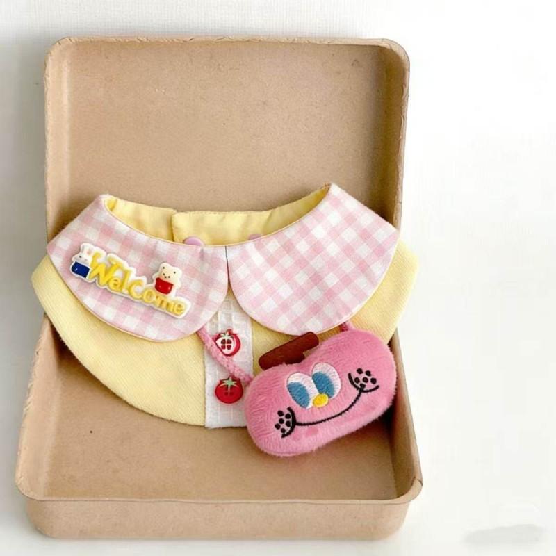 Pet Dog Bandana Bib Collar Small Medium Dogs Cats Creamy Style Cute Fashionable Neck Scarf Accessory