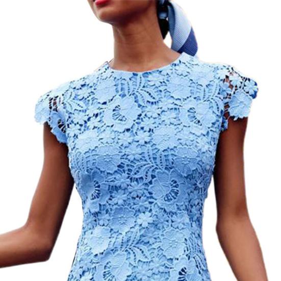 Женское вечернее платье больших размеров с круглым вырезом без рукавов, платье-карандаш со средней талией, кружевное вечернее платье для банкета