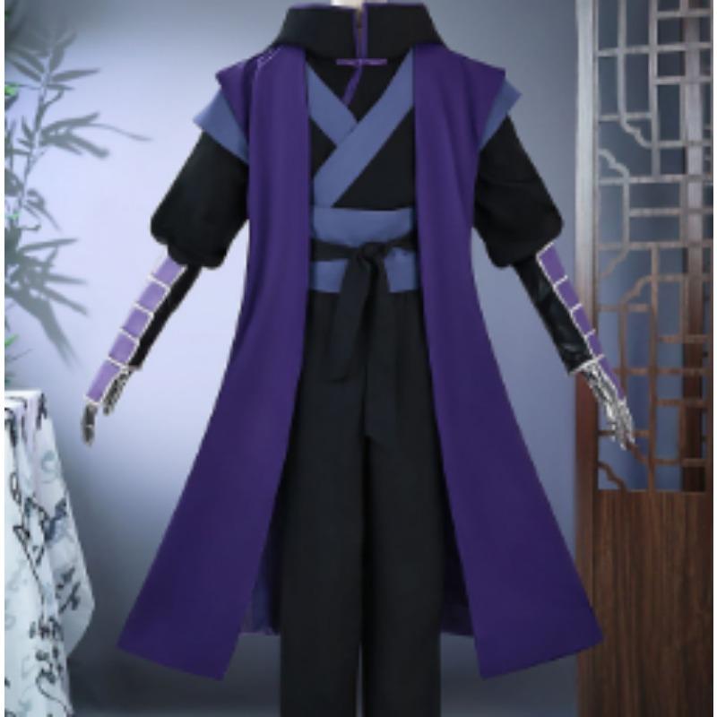 Qi Shadow Assassin Cosplay Performance Set, Scissor Seven Anime Game Full Role Play Outfit
