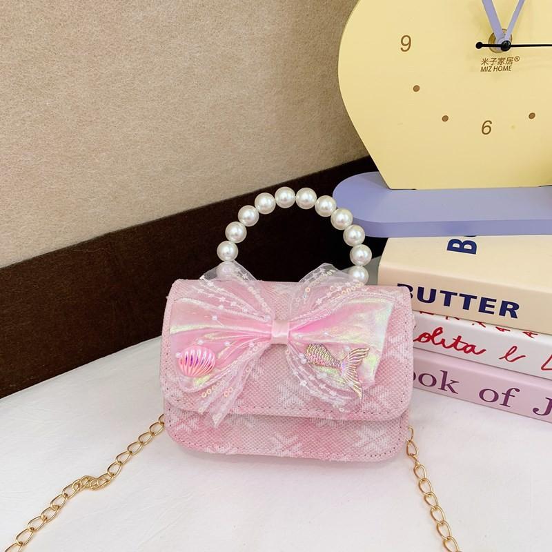 Stylish Charming And Handbag For Girls Featuring Princess Theme And Adorable Bow