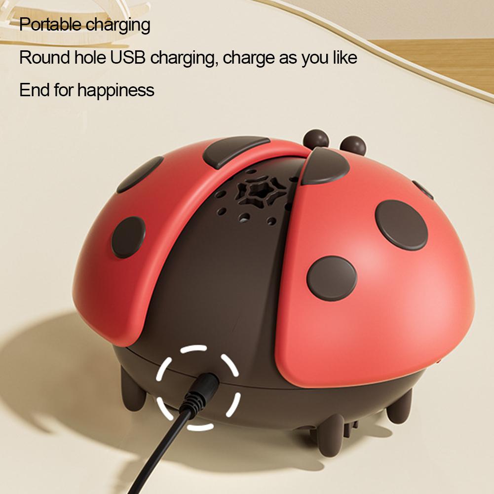 Ladybug Floating Ball Blowing Toy - Novelty Levitation Air Flow Focus Training Game, Early Educational Montessori Toy