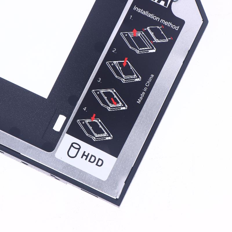 1 Комплект 2,5" SSD CD DVD в Корпус для Жесткого Диска CD-ROM Odd Optibay Пластик Алюминий Универсальный 9,5/12,7 мм SATA 3.0 Второй HDD Caddy