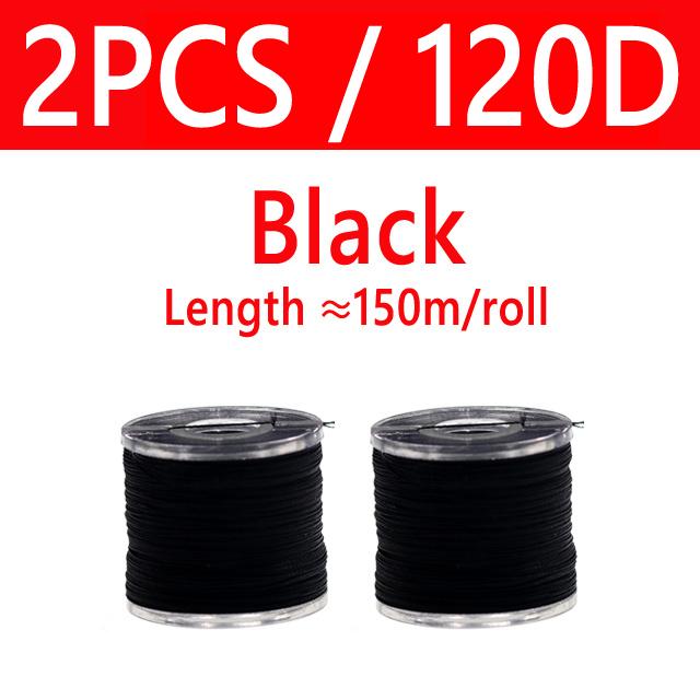 120D 150D 150 м сверхмощный медленный крючок для отсадки, нить для связывания, УФ-светящаяся леска для рыболовной приманки для морской воды, привязка к крючку