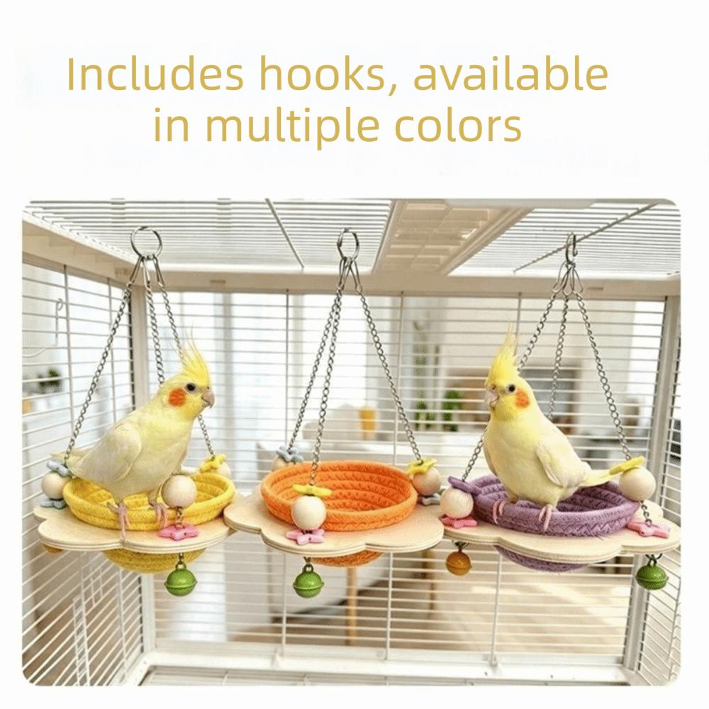 Cozy Woven Bird Nest Round Bird Sleeping Hut Multi-Purpose Hanging Bird Nest  Bird Breeding