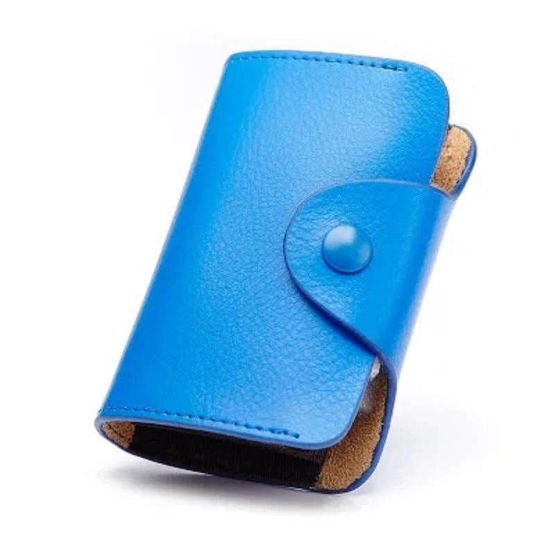 12 Card Slots Case Wallet Business Card Holder Cards Pack Genuine Leather Bank Card Clip Coins Credit Card Bag