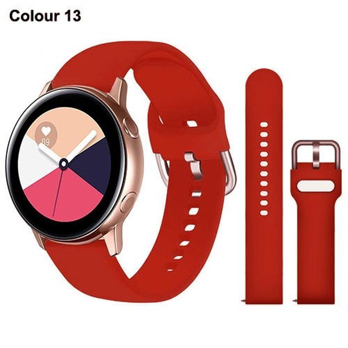 Силиконовый ремешок 20 мм 22 мм для Samsung Galaxy Watch Active 2 Watch 3 45 мм 42 мм Gear S3 ремешок для часов браслет-ремешок для Amazfit bip Huawei Watch GT 2 2e pro