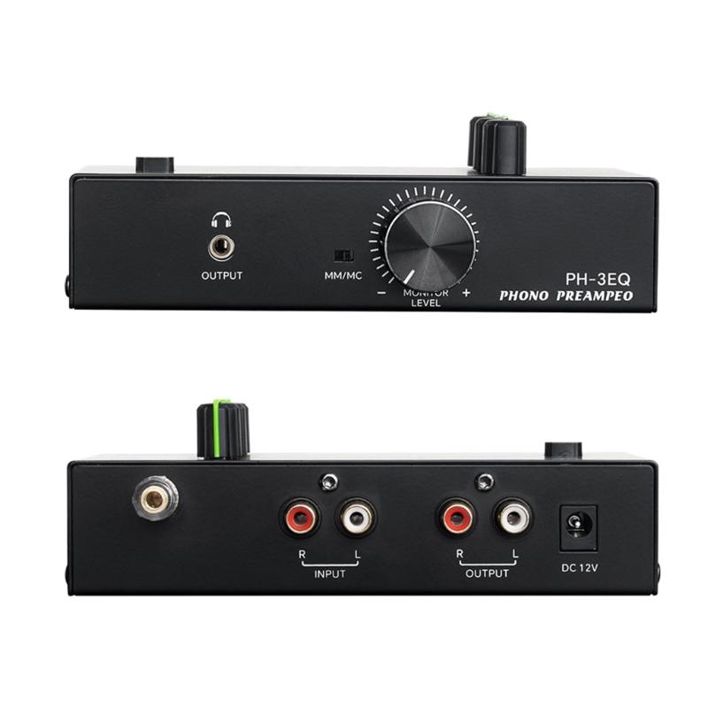 Предварительный усилитель для MM MC проигрывателей High Fidelity, с балансными входами и выходами XLR и настраиваемыми регуляторами низких, средних и высоких частот