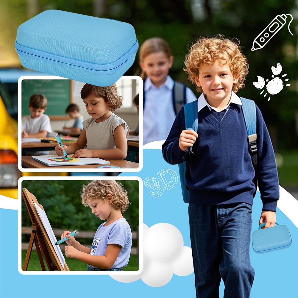 Hard Carrying Case for SCRIB3D P1 3D Printing Pen Waterproof Storage Case Anti-Drop Protective Case for PLA Filament and Charger