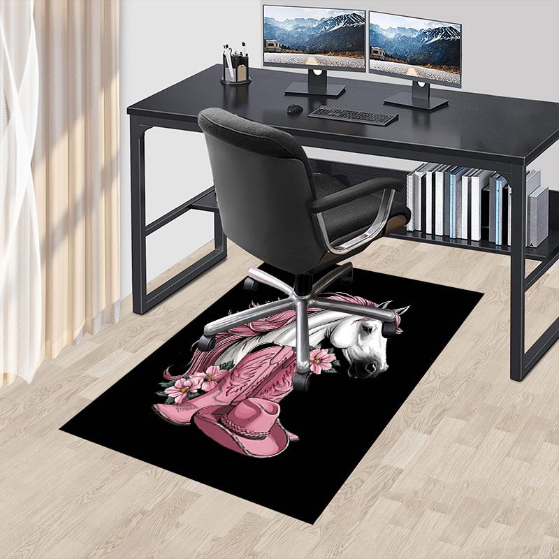 1PC cowgirl, boots Extra Large Non Slip Floor carpet, Office, family, Studio Large Area Rug Indoor Rugs, Bold Statement Piece