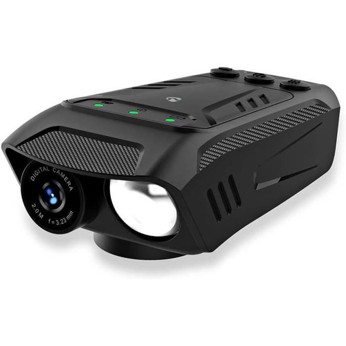Caméra De Vélo 3 En 1 - Nedis - Full HD - Phare LED 600 Lm - Klaxon 100 dB - Batterie 2500 mAh