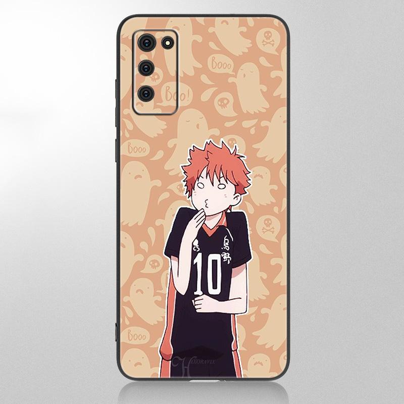 Чехол для волейбола с аниме Oya Haikyuu для Samsung Galaxy A12 A02S A22 A32 A52 A72 A71 A51 A41 A31 A21 A11 A50 A70 A20S, черный чехол
