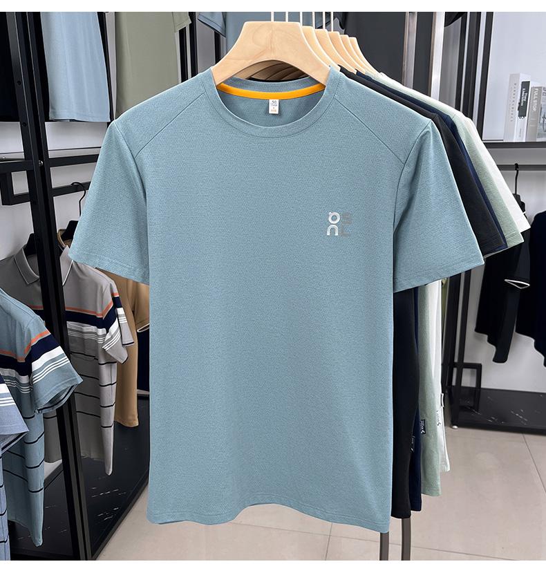 Jovo Summer Breathable and Versatile Fashionable Elastic Round Neck Hooded T-shirt