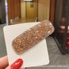 Корейская Мода Стразы Брошь Капля Квадрат Простые Блестящие Заколки для Волос Челка Органайзер Зажимы Женские Аксессуары для Волос