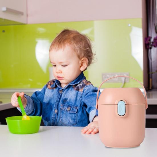 Ящик для хранения, контейнер для сухого молока с ручкой, большой емкости, пищевой, без BPA, портативный дозатор сухого молока, контейнер для закусок