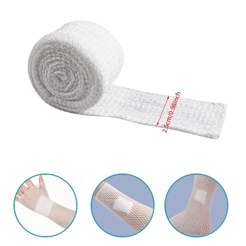 1 Roll Elastic Net Tubular Bandage Gauze Fix Breathable Bandage Retainer For Wound Dressing Adults Wrist Elbow Knee Ankle Kids
