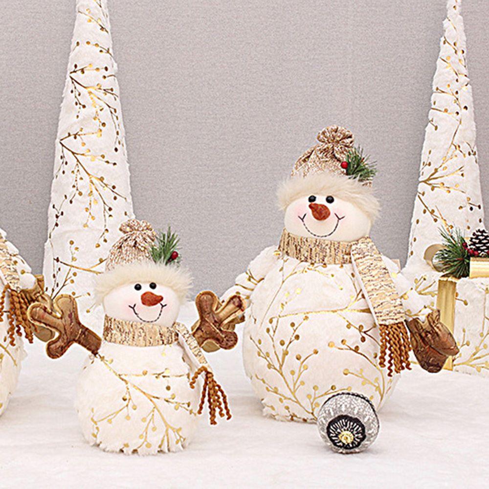 Декор Плюшевые игрушки Мягкие игрушки Праздничные атрибуты Снеговик Кукла Украшения для кукол Рождественские украшения