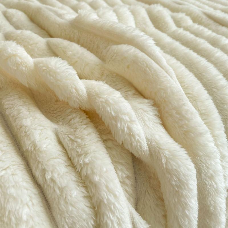 Однотонное плюшевое одеяло из искусственного кролика, зимнее толстое мягкое теплое многофункциональное одеяло, фланелевое одеяло для офиса, дивана, для сна