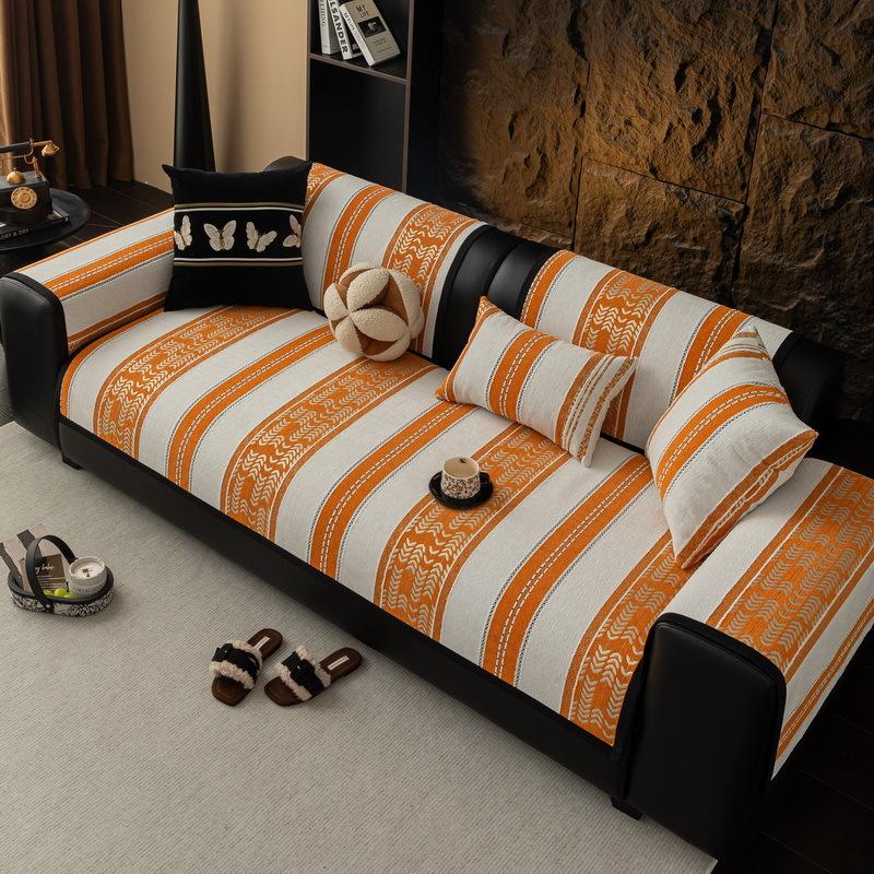 Light Luxury Premium Sofa Cushion New Four-Season Universal Chenille Seat Cushion Fixed Non-Slip Cover Cover Cloth Towel