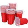 Gadpiparty Disposable Plastic Drink Cup, 450ml, Red, for Hotels, Restaurants, Beverage Shops, Outdoor Activities, Camping, Parties, Weddings, Family G