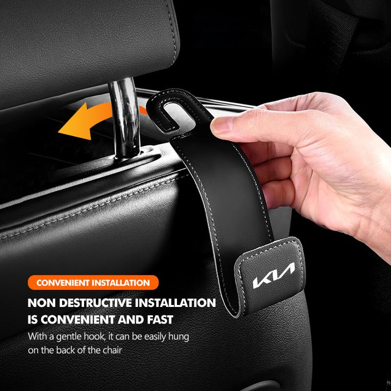 CKTJ8 Car Seat Headrest Hook Storage Hanger Auto Interior Accessories For KIA Ceed Sportage Rio K5 K2 Optima Cerato Venga Sedona
