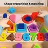 Toy Puzzle Wooden Building Block For Toddler Learning Development Cognitive