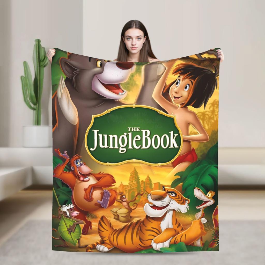 The Jungle Book Super Soft Blankets Picnic Plush Bedding Throws Street Trend Bedroom Flannel Bedspread Sofa Bed Cover