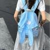 Schoolbag wholesale new Mori ins Japanese solid color canvas casual small backpack retro niche simple student class