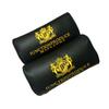 2Pcs Junction Produce JDM Car Seat Neck Pillows Headrests White JP Black Leather