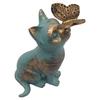 Resin Garden Landscape Kitten Statue Ornament Cat Animal Sculpture Handicraft Waterproof Home Decor for Garden Yard