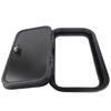 RV Baggage Door Black Heavy Duty Square Rounded Corners RV Baggage Door With Flat Lock and Keys