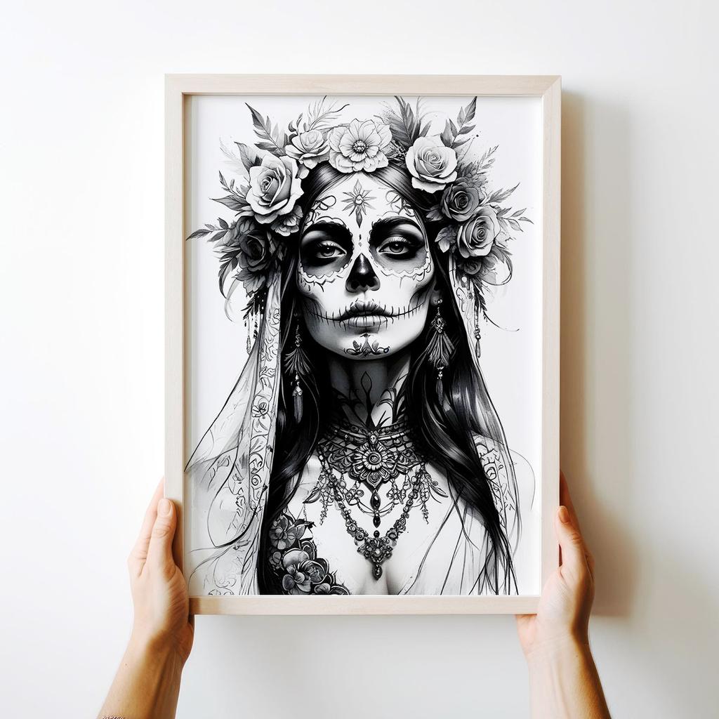 Plakat zombie portret