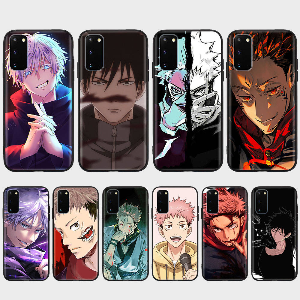 DT17Jujutsu Kaisen Case for OPPO Reno 8 6 5 4 Pro Find X3 A17 A31 A38 A40 A53 A54 A55 A74 A76 A78 A77 A80 A94 A95 A96 Lite Black Soft Cover