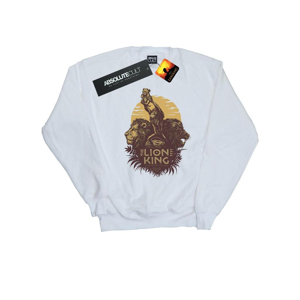 Disney Mens The Lion King Movie Sunrise Collage Sweatshirt