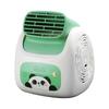 Мультяшный панда беспалопастный настольный вентилятор 3 скорости USB перезаряжаемый бесшумный офисный общежитие турбинный настольный вентилятор