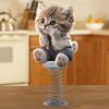 Dashboard Decor Shake Head Cat Car Dashboard Bobble Decoration Dancing Toys 2D Acrylic Decorative Interior Accessories for Car