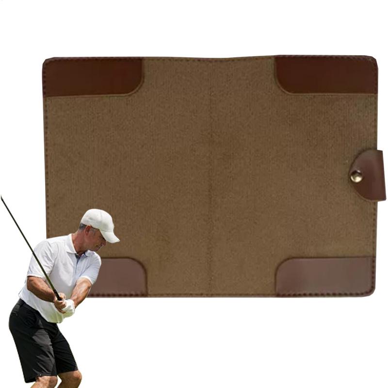 Golf Scorebook Cover Scorecard Golf Book Track Sheet Cover Yardage Holder PU Portable Golf Scorecard Holder  Sports Accessories