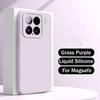 Жидкий силикон для чехла Magsafe для Xiaomi Mi 15 13 14 12 Pro Ultra Redmi K50 K60 K70 K80 Матовый мягкий магнитный чехол-кожа