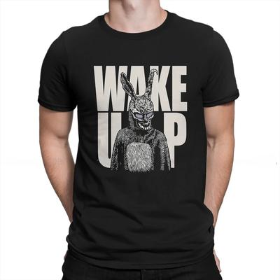 Футболка Wake Up Hip Hop с изображением Донни Дарко, фильм-саспенс, креативная уличная одежда, удобная мужская футболка с коротким рукавом, уникальная идея для подарка