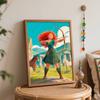 Disney Merida Princess Brave Digital Oil Painting Art Kit Hand Painted Home Decor