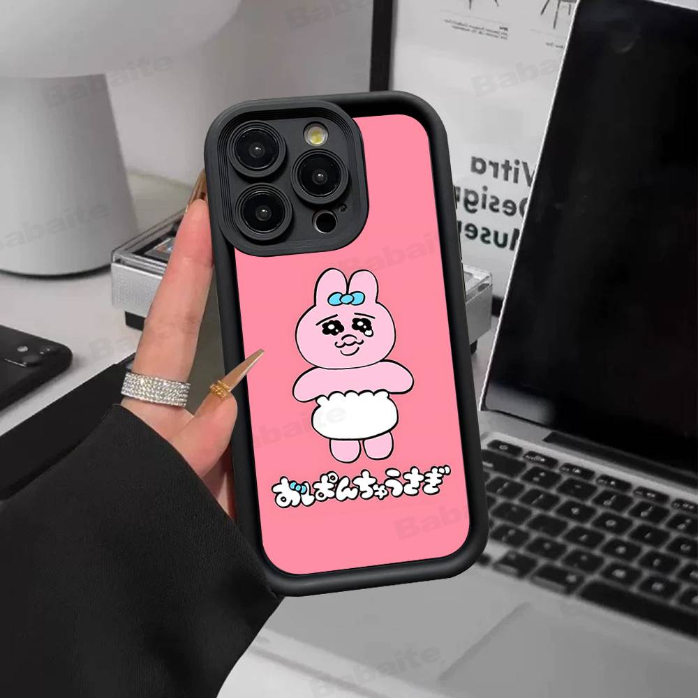 Cartoon O-Opanchu Usagi Phone Case For IPhone 17 16 15 14 13 12 11 Pro Max Plus Silicone Shockproof Case