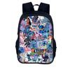 Рюкзак детский Stitch 16 дюймов Мультяшный Полиэстер Двойная лямка Для школы и путешествий